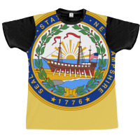 New Hampshire State Seal Of New Hampshire Seal Graphic T-shirt | Artistshot