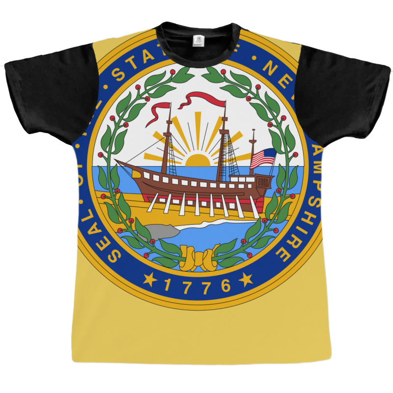 New Hampshire State Seal Of New Hampshire Seal Graphic T-shirt by gavrikashten0 | Artistshot