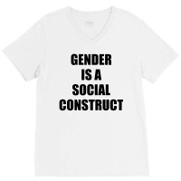 Gender Is A Social Construct Aesthetic V-neck Tee | Artistshot