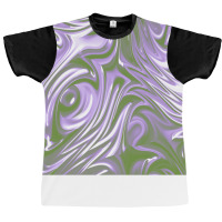 Genderqueer Pride Shining Wet Swirled Paint Travel Graphic T-shirt | Artistshot