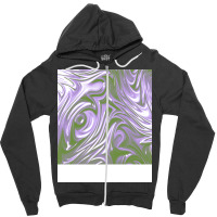 Genderqueer Pride Shining Wet Swirled Paint Travel Zipper Hoodie | Artistshot