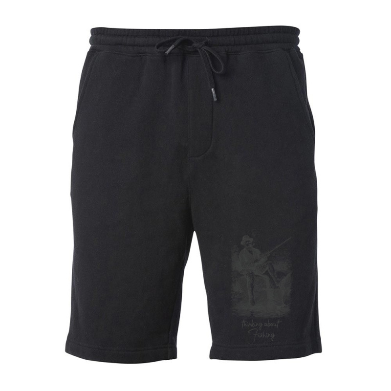 Thinking About Fishing Hippie Fleece Short | Artistshot