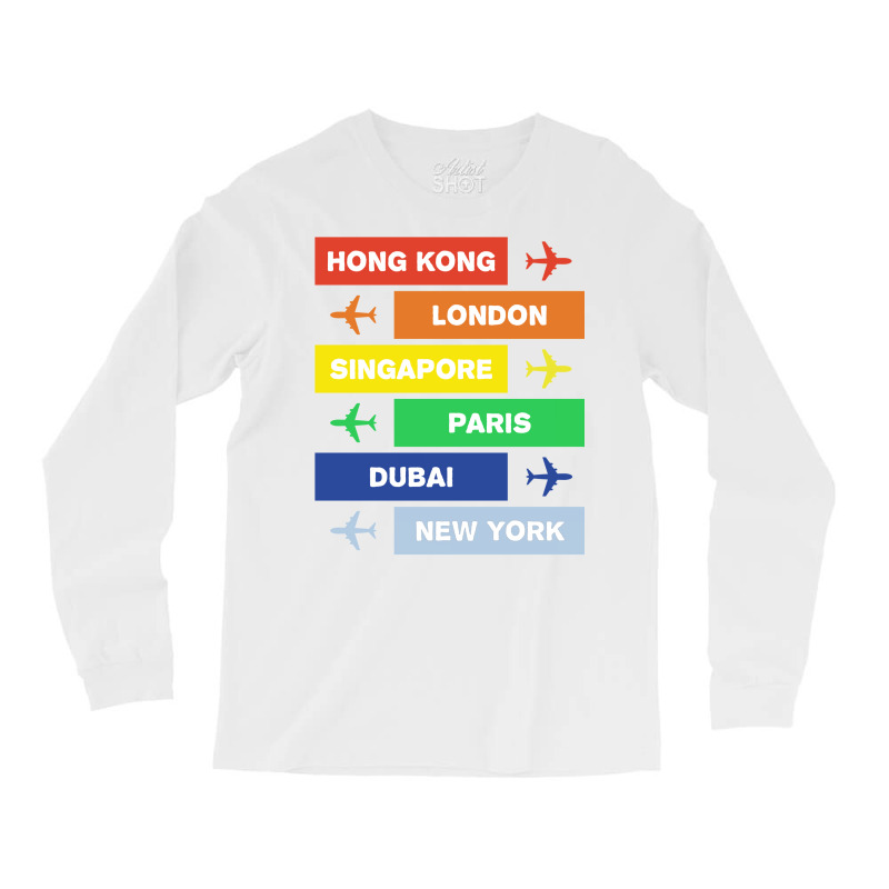 New York Airport 5 Long Sleeve Shirts | Artistshot