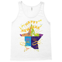 Patchwork New Year Lettering Design Tank Top | Artistshot