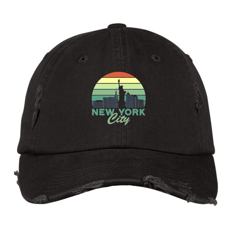 New York City Skyline Product Design Mask Tshirt Vintage Cap | Artistshot