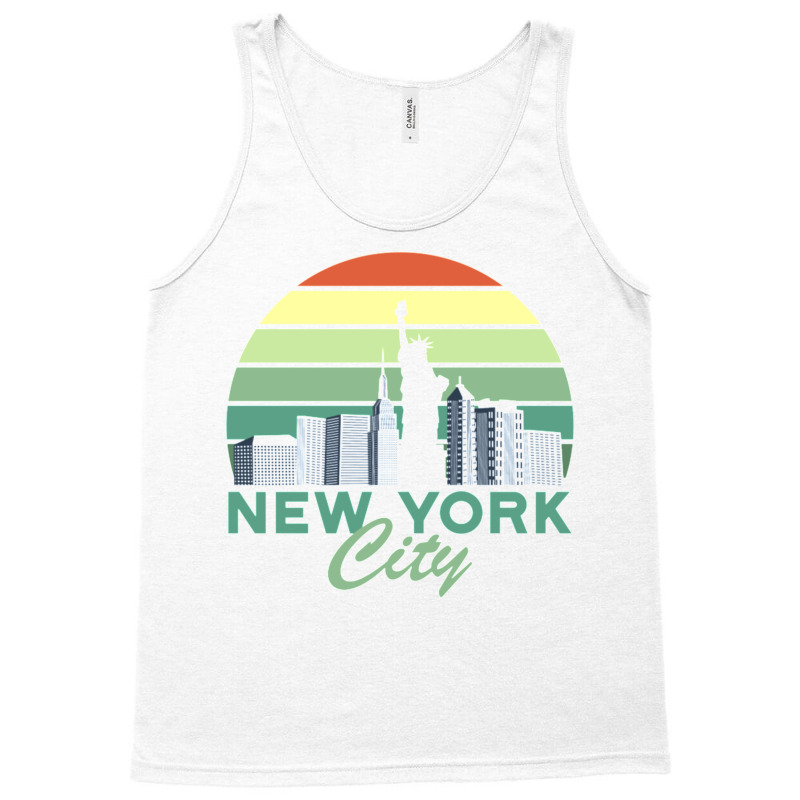 New York City Skyline Product Design Mask Tshirt Tank Top | Artistshot