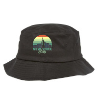 New York City Skyline Product Design Mask Tshirt Bucket Hat | Artistshot