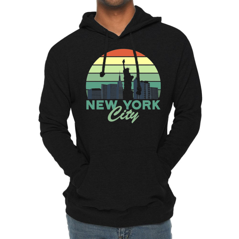 New York City Skyline Product Design Mask Tshirt Lightweight Hoodie | Artistshot