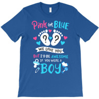 Gender Reveal Pink Or Blue Girl Tumblr T-shirt | Artistshot