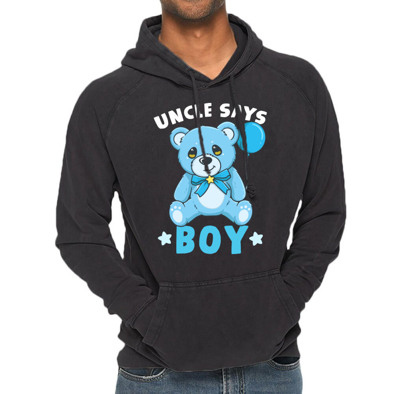 Gender Reveal Uncle Quote Vintage Hoodie | Artistshot