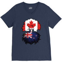 New Zealand New Zealander Canadian Canada Tree Roo V-neck Tee | Artistshot