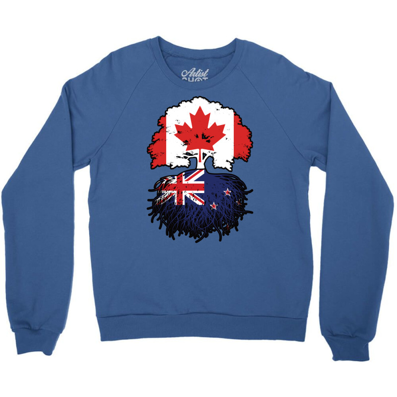 New Zealand New Zealander Canadian Canada Tree Roo Crewneck Sweatshirt | Artistshot