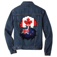 New Zealand New Zealander Canadian Canada Tree Roo Men Denim Jacket | Artistshot