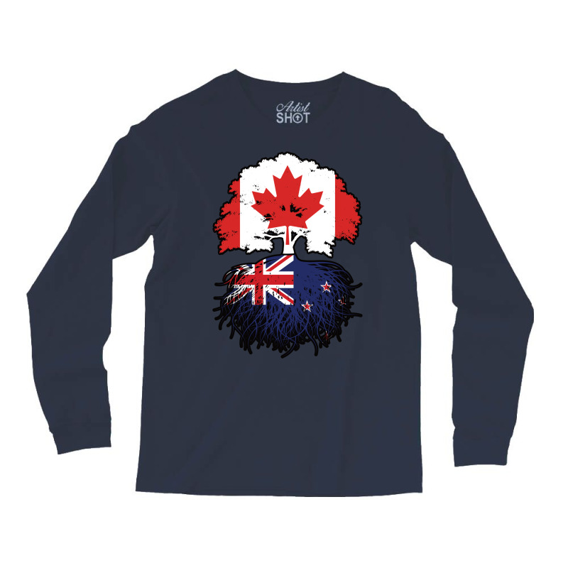 New Zealand New Zealander Canadian Canada Tree Roo Long Sleeve Shirts | Artistshot