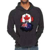 New Zealand New Zealander Canadian Canada Tree Roo Vintage Hoodie | Artistshot