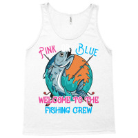 Gender Reveal Fishing Design For A Fishermen Funny Tank Top | Artistshot