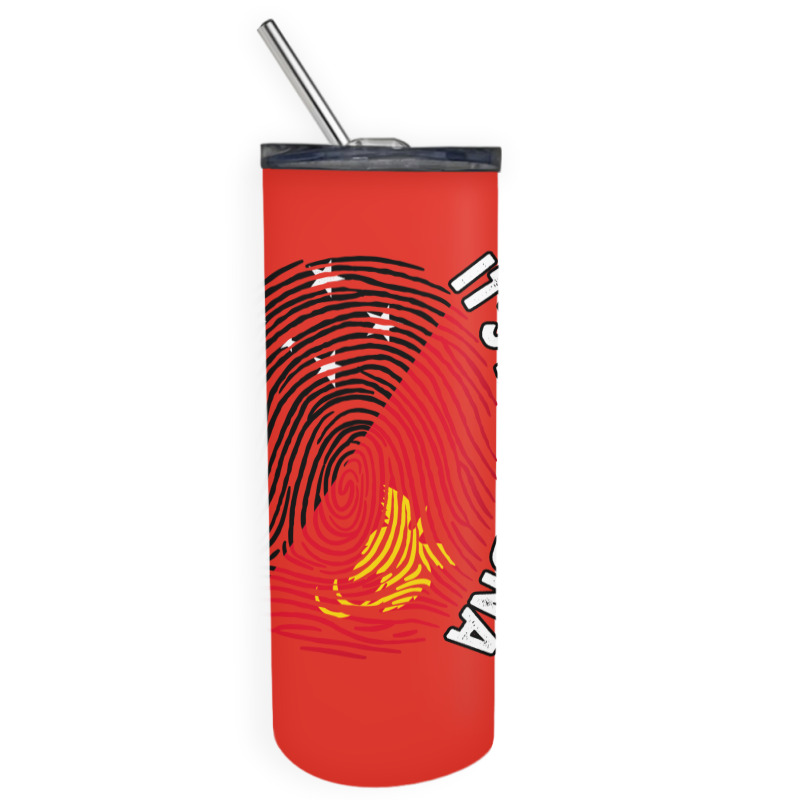 Papua New Guinea Its In My Dna   Papua New Guinea Skinny Tumbler | Artistshot