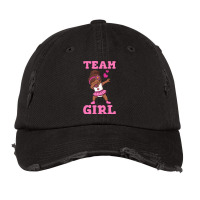 Gender Reveal Team Girl Nostalgia Summer Vintage Cap | Artistshot