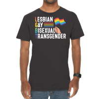 Lgbt Gay Pride Month Lesbian Gay Bisexual Transgen Vintage T-shirt | Artistshot