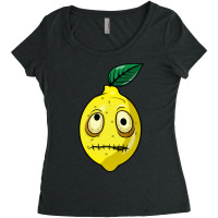 Creepy Zombie Lemonade Yellow Fruit Quote Women's Triblend Scoop T-shirt | Artistshot