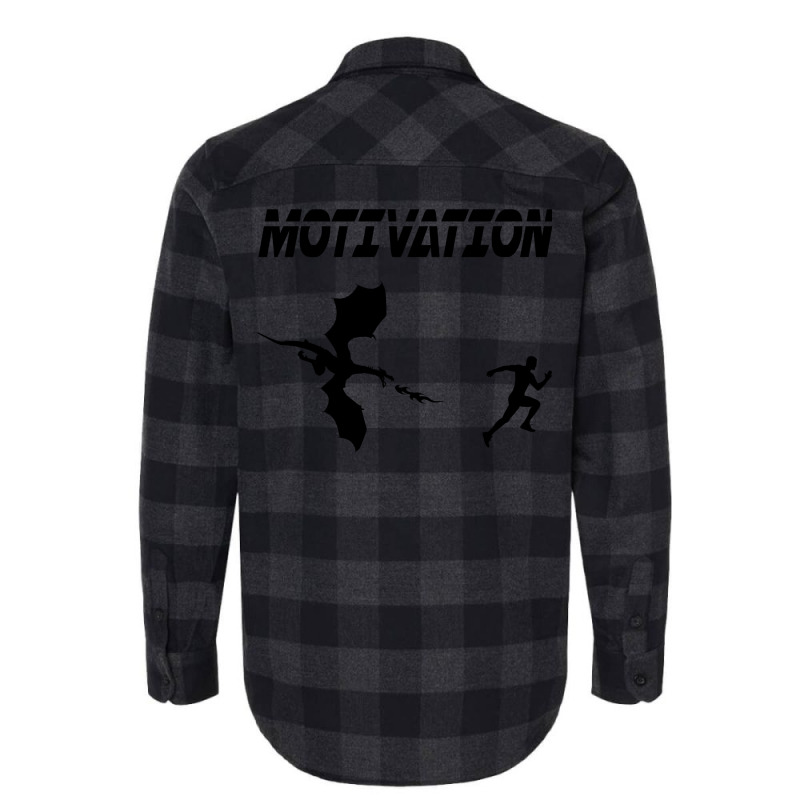 Motivation Sport Running Humor Dragon 6 Flannel Shirt | Artistshot