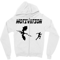 Motivation Sport Running Humor Dragon 6 Zipper Hoodie | Artistshot