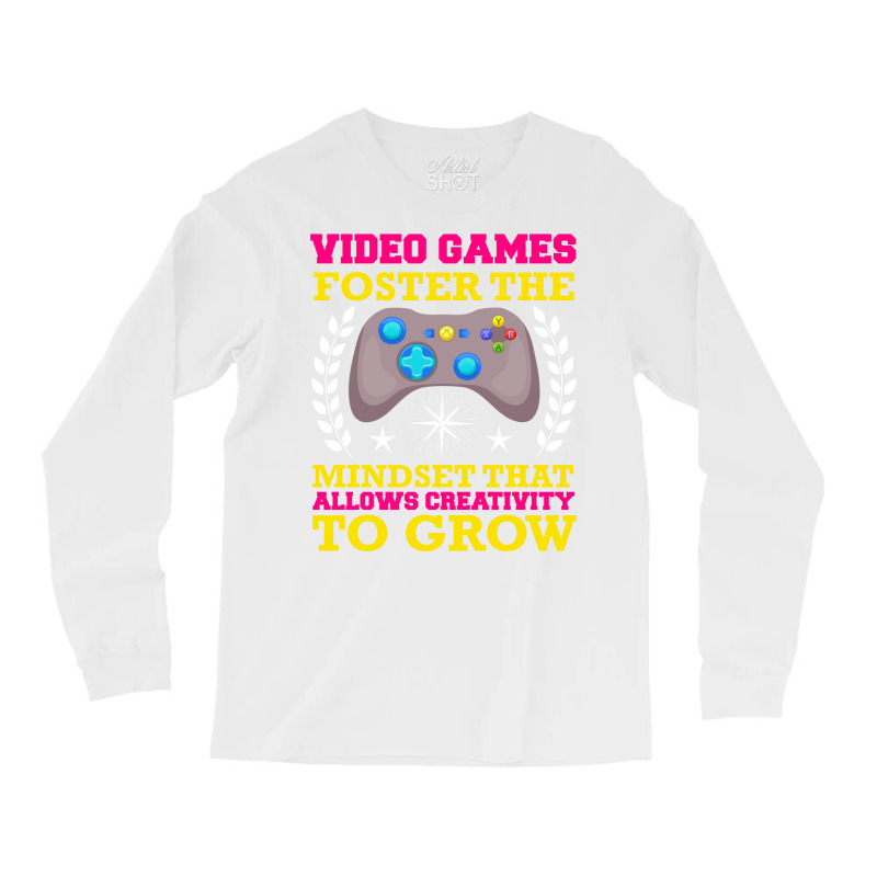 Video Games Foster The Mindset Long Sleeve Shirts by ameldeditton00 | Artistshot