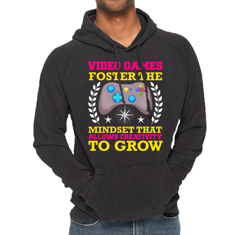 Video Games Foster The Mindset Vintage Hoodie by ameldeditton00 | Artistshot