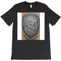 Silver Shield Of Dragons T-shirt | Artistshot