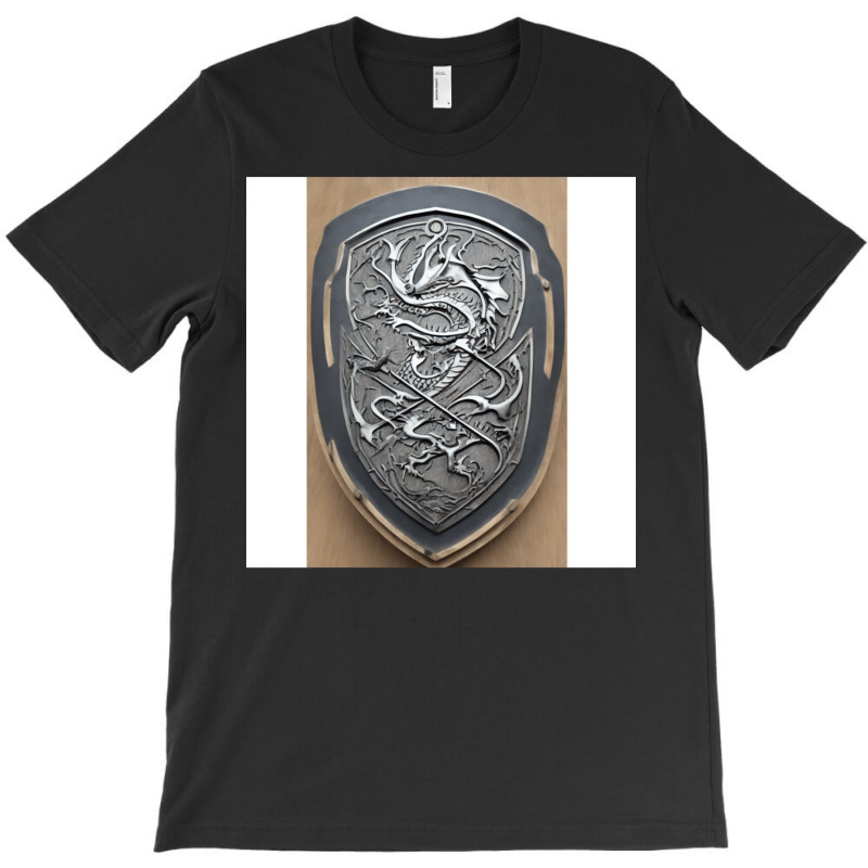 Silver Shield Of Dragons T-shirt | Artistshot