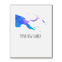 Papua New Guinea Watercolor Map   Papua New Guinea Metal Print Vertical | Artistshot