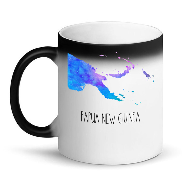 Papua New Guinea Watercolor Map   Papua New Guinea Magic Mug | Artistshot