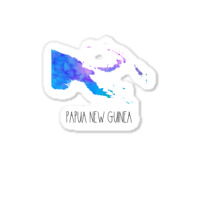 Papua New Guinea Watercolor Map   Papua New Guinea Sticker | Artistshot