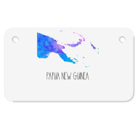 Papua New Guinea Watercolor Map   Papua New Guinea Motorcycle License Plate | Artistshot