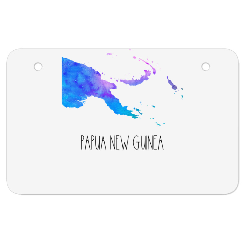 Papua New Guinea Watercolor Map   Papua New Guinea Atv License Plate | Artistshot