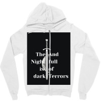 The Night Is Dark Zipper Hoodie | Artistshot