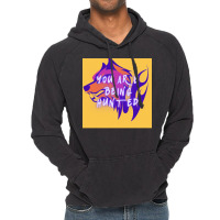 You Are Being Hunted Yellow Background Vintage Hoodie | Artistshot