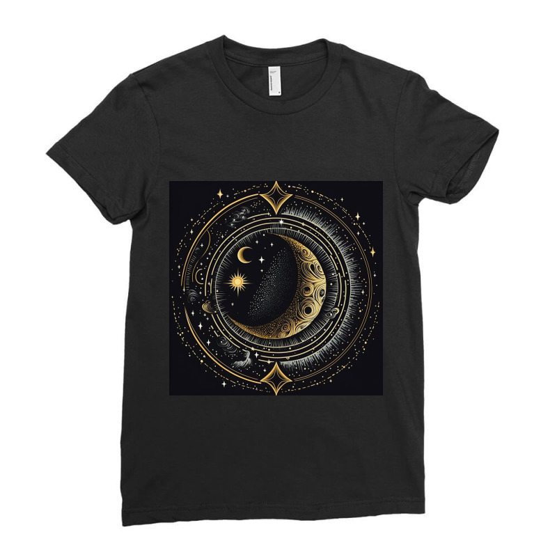 Galaxy Background 1632 Ladies Fitted T-Shirt by Kailooma | Artistshot