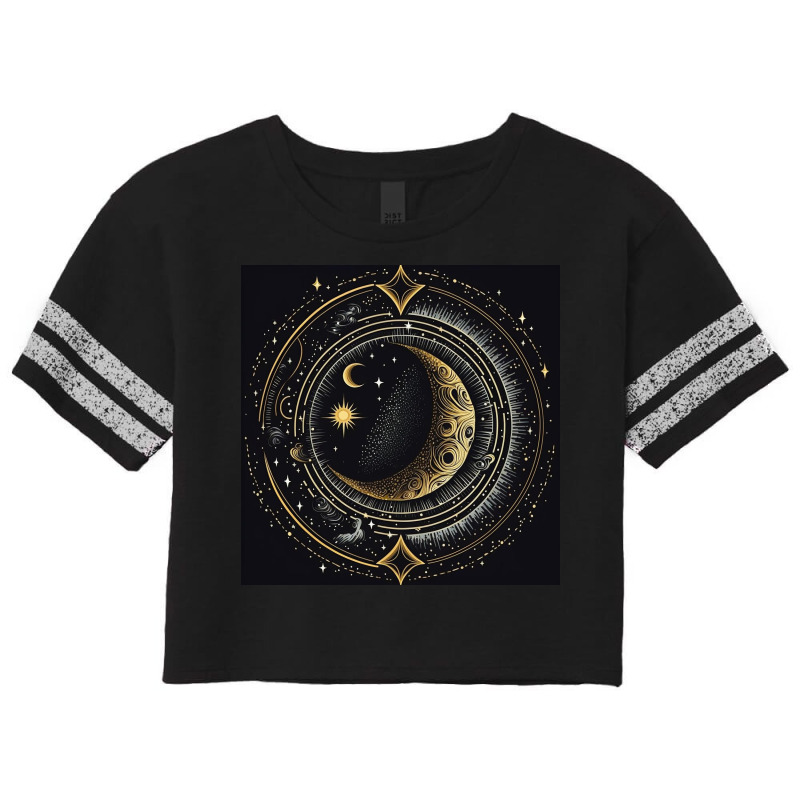 Galaxy Background 1632 Scorecard Crop Tee by Kailooma | Artistshot