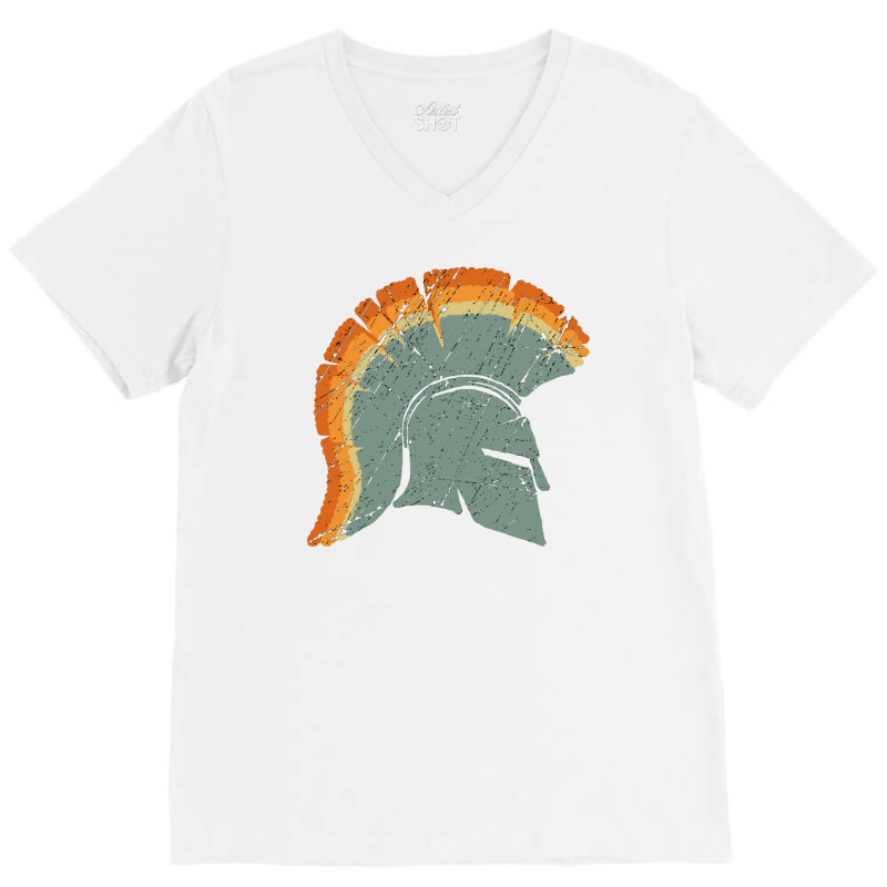 Spartan Helmet V-neck Tee | Artistshot