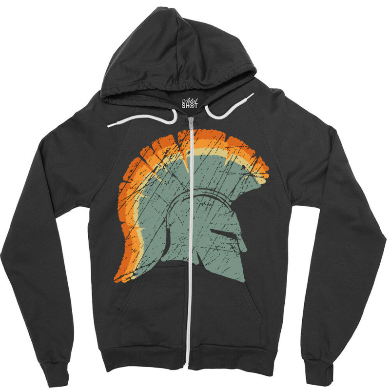 Spartan Helmet Zipper Hoodie | Artistshot