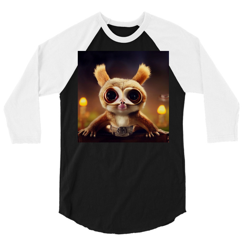 Lemur Face Closeup 3/4 Sleeve Shirt | Artistshot