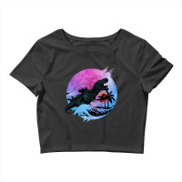 T Rex Waves Crop Top | Artistshot