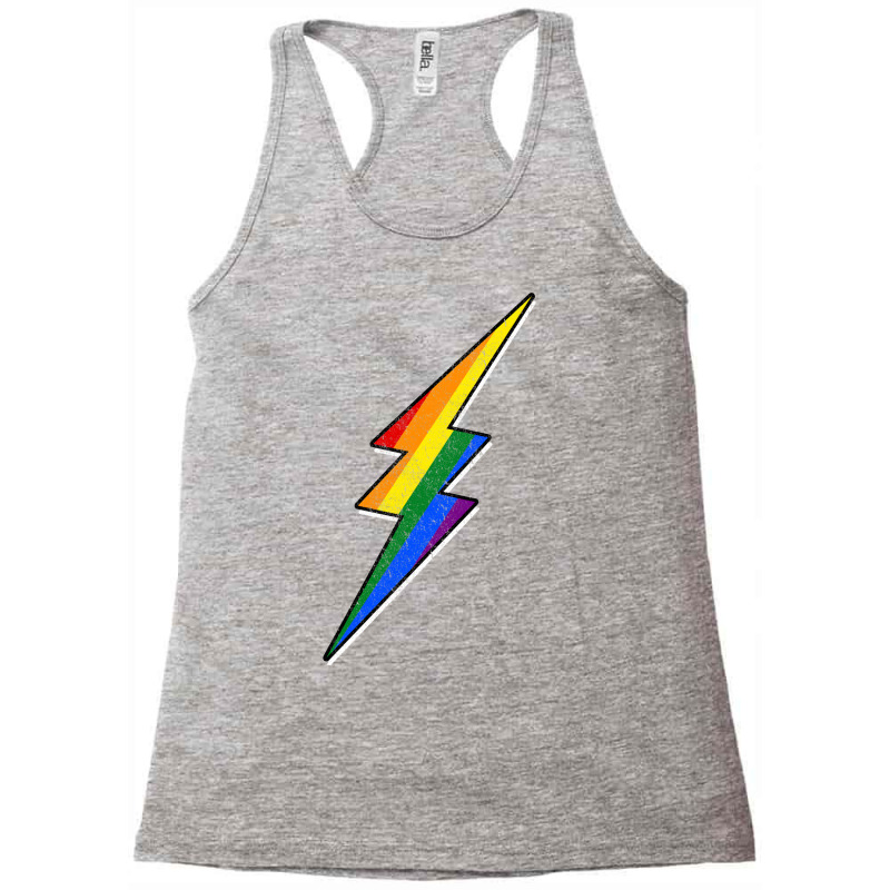 Gay Pride Lgbt Bisexual Boys Men Thunder Blitz Sum Racerback Tank by kaddinicolyy | Artistshot