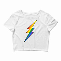 Gay Pride Lgbt Bisexual Boys Men Thunder Blitz Sum Crop Top | Artistshot