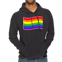 Gay Pride Flag Rainbow Flag Lgbt Hippie Vintage Hoodie | Artistshot