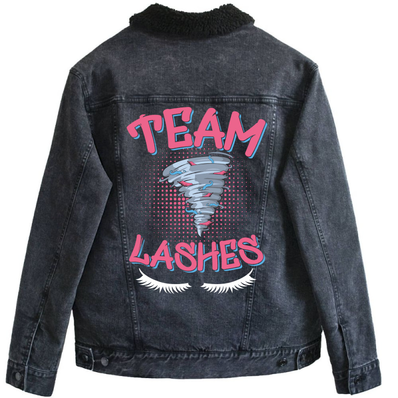 Gender Reveal Girl Design For A Gender Reveal Reve Unisex Sherpa-lined Denim Jacket | Artistshot