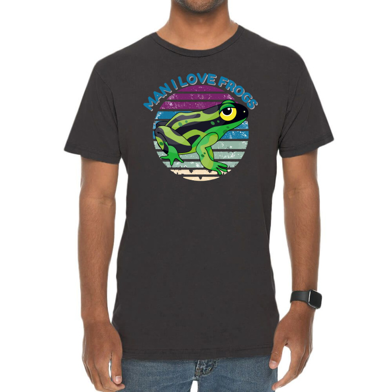 Man I Love Frogs Vintage T-shirt | Artistshot