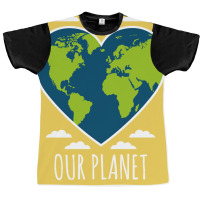 Climate Change Awareness Recycle Love Our Planet E Graphic T-shirt | Artistshot