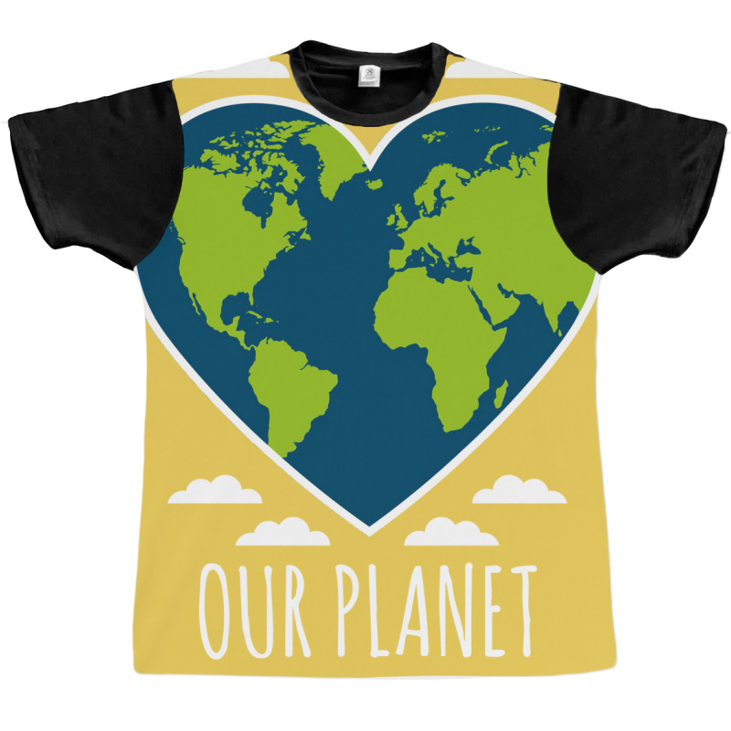 Climate Change Awareness Recycle Love Our Planet E Graphic T-shirt by kouchtolleyx | Artistshot